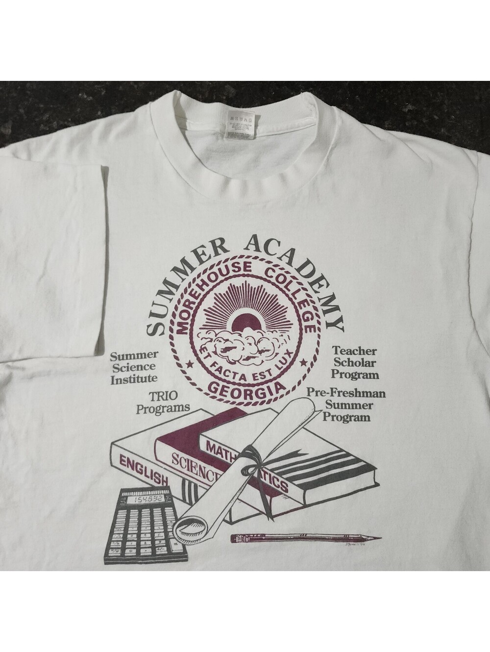 Vintage Morehouse College Summer Academy HBCU Atlanta Georgia Rap Mens Large